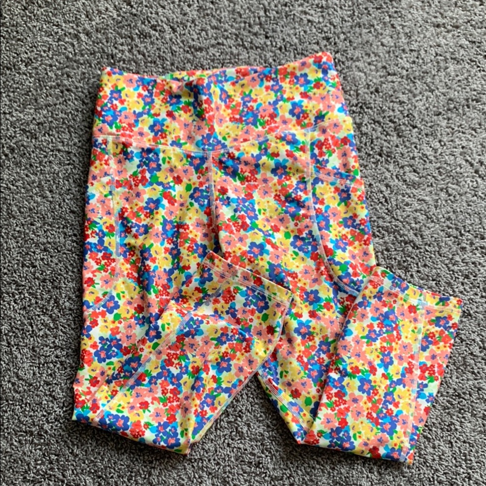 Old Navy Floral Leggings Size Medium EUC